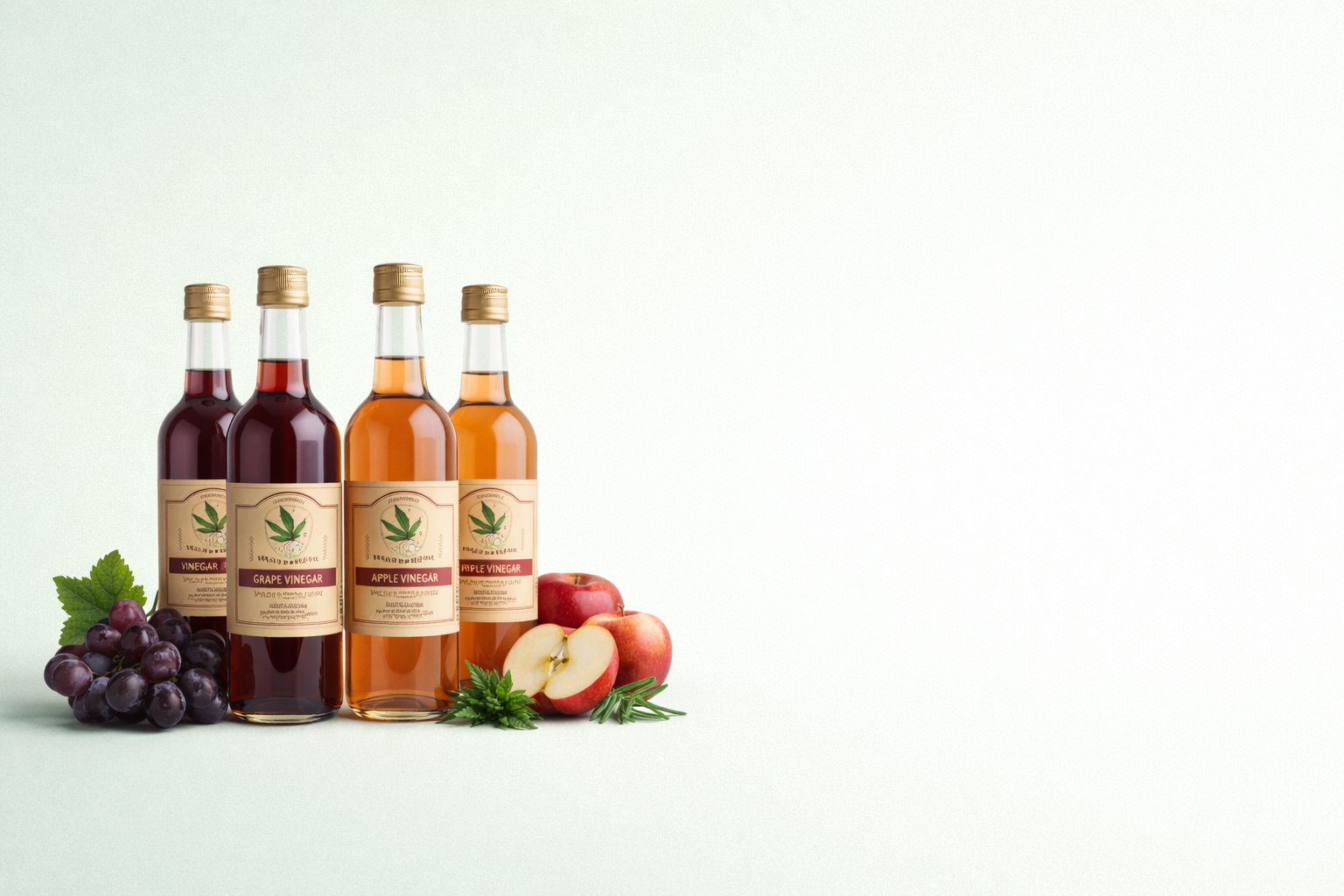 Natural fruit vinegars